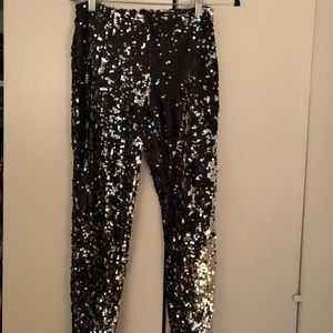 Silence and Noise Sequin Pant - Size S